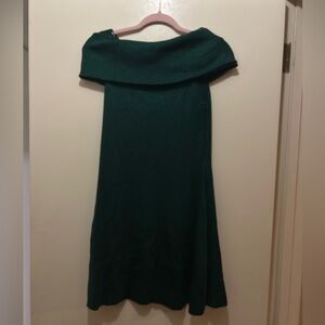 Vici Green Off-Shoulder Mini Dress